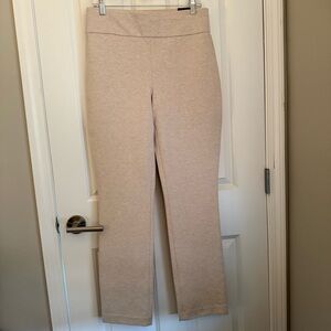 Express Women's Tan Straight Leg Pants, Medium. NWT. Luxe Comfort Knit.